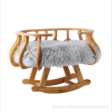 rocking table wooden swing cat hammock cat bed